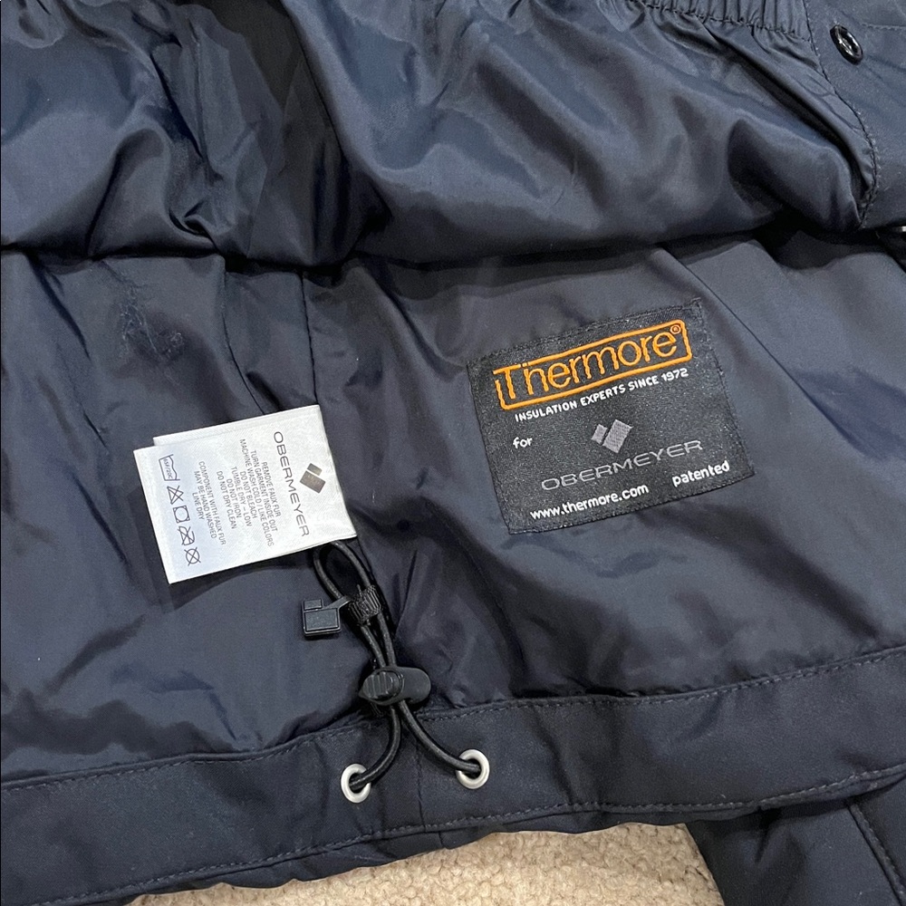 Obermeyer Black Ski Jacket with Faux Fur Hood size 4 - Picture 5 of 5